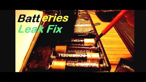 aa battery leaking fluid|Battery Leakage Questions